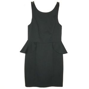 BCBGeneration Black Peplum Dress